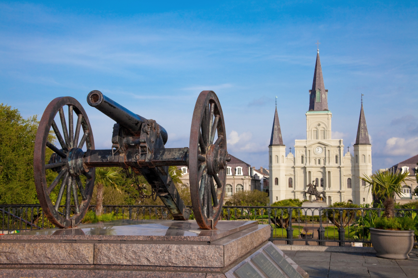 cannon in jackson square